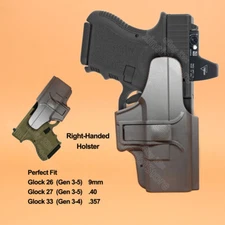 G26 Holster Fit Glock 33 27 26 Gen4 5 3 2 1 G26 G27 G33 9x19 Holder Tactical