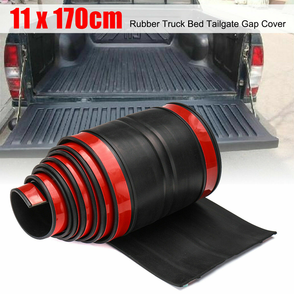 ISSYAUTO 67" x 4.3" Rubber Truck Tailgate Seal Pickup ISSYAUTO 67" x 4.3" Rubber Truck Tailgate Seal Pickup