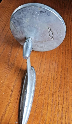 Original Chrome 1963-1965 Chevy Chevrolet Side Mirror Part# P-3821956-CI Pitting