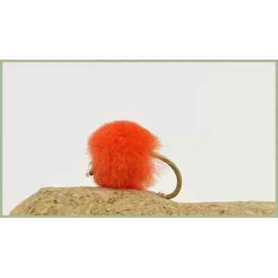 BARBLESS Eierforellenfliegen, 6er Pack Orange Egg Fly, gemischte Größe 8/10, Angeln Fliegen