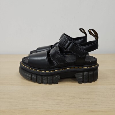 Dr. Martens Ricki 3-Riemen Gladiator klobige Plateau Lederriemen Sandalen UK 5