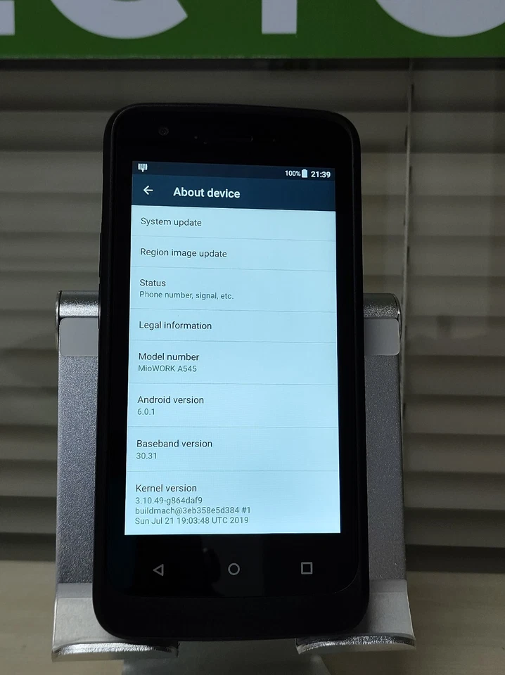 MioWORK A545 2GB RAM Android Scanner & Charging Dock *USED-TESTED & WORKING* - Image 4 of 4