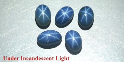    STERNSAPHIR BLAU AUS THAILAND (1 Stück): 4,8 - 5 mm x 3,2 mm    p484.332t