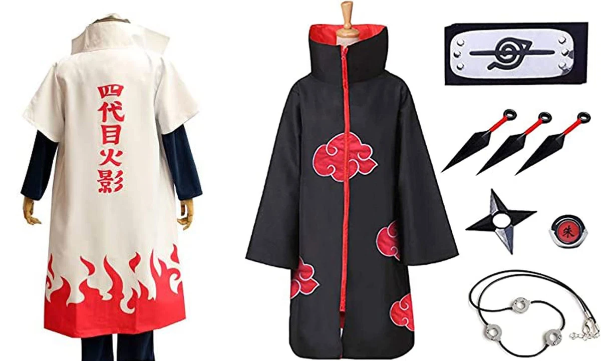 Anime Naruto Cloak Robe Unisex Fourth Hokage Naruto Cosplay Cloak