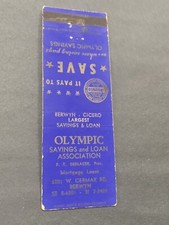 Vintage Matchbook: ?Olympic Savings - PT Sedlacek?