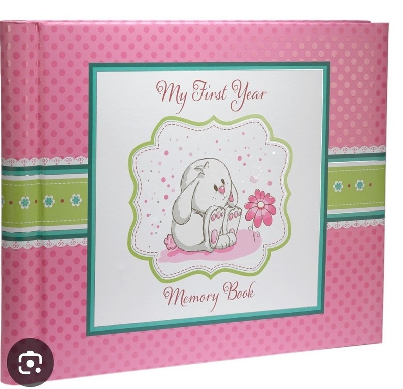 My First Year Memory Book Baby Pink 