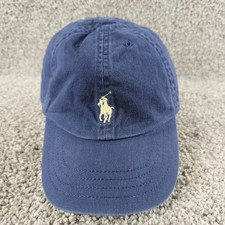 Polo Ralph Lauren Hat Cap Strap Back Kids 4-7 Blue Pony Preppy Baseball Cotton