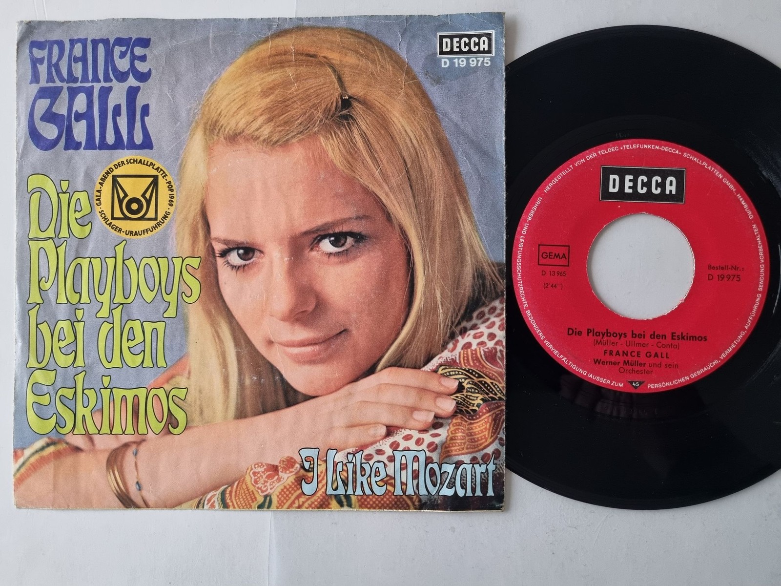 France Gall - Die Playboys bei den Eskimos 7'' Vinyl Germany SUNG IN GERMAN