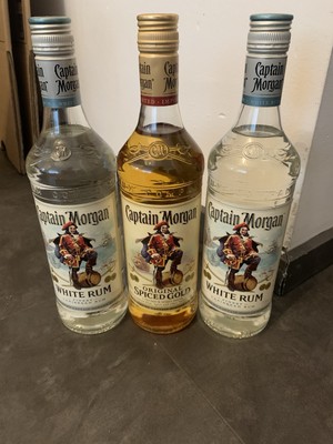 Captain Morgan Rum 1 Mal Gold 2 Mal White Rum