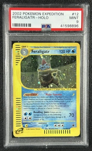 FERALIGATR PSA 9 2002 POKEMON EXPEDITION #12/165 HOLO 8896