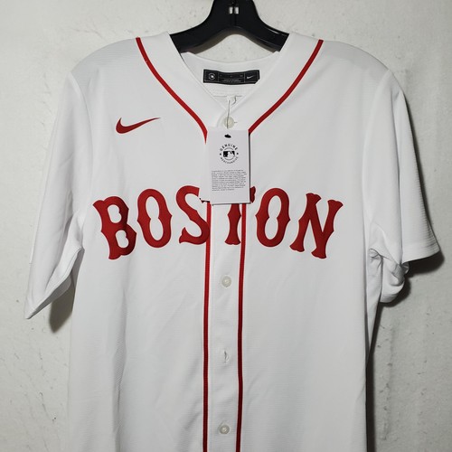 Boston Red Sox Jersey Mens Small White MLB Baseball Nike Bogaerts 2 Shirt NWT - Picture 2 of 13
