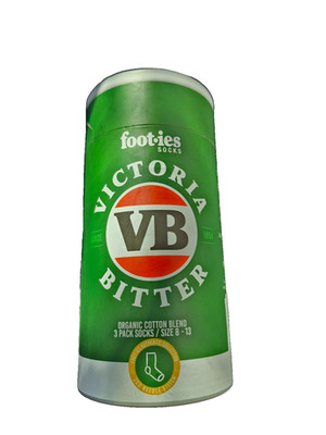 Foot- ies High quality VB socks 3 Pack Gift Can