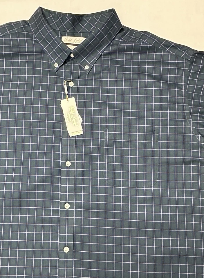 Camisa Roundtree Yorke Etiqueta Dorada Hombres 4XT Abotonada Sin Hierro Algodón Verde $89 Foto 4 de 4