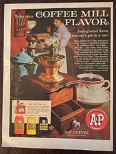 1960 A&P Coffee Vintage Print Ad Fresh Ground Flavor