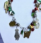 Beautiful Vintage Mexican Wedding Lasso Necklace -Glass, Silver, Brass & Ceramic — photo 10