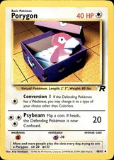 POKEMON PORYGON 48 TEAM ROCKET 82 UNCOMMON UNLIMITED MP on eBay