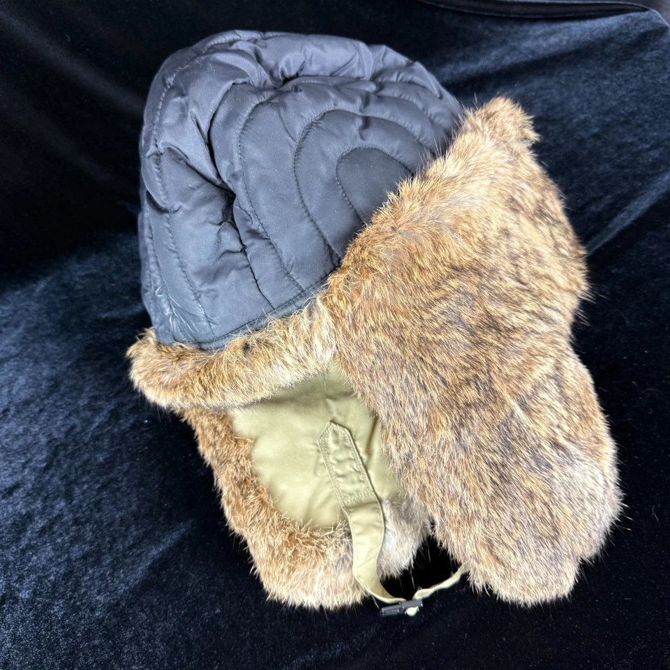 Columbia Trapper Sombrero XL Piel Real Aviador Invierno Gorra Unisex Excelente Regalo Foto 4 de 4