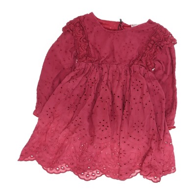 Shein, Kleid, Größe: 80, Rot, Baumwolle/Polyester, Mädchen #ead