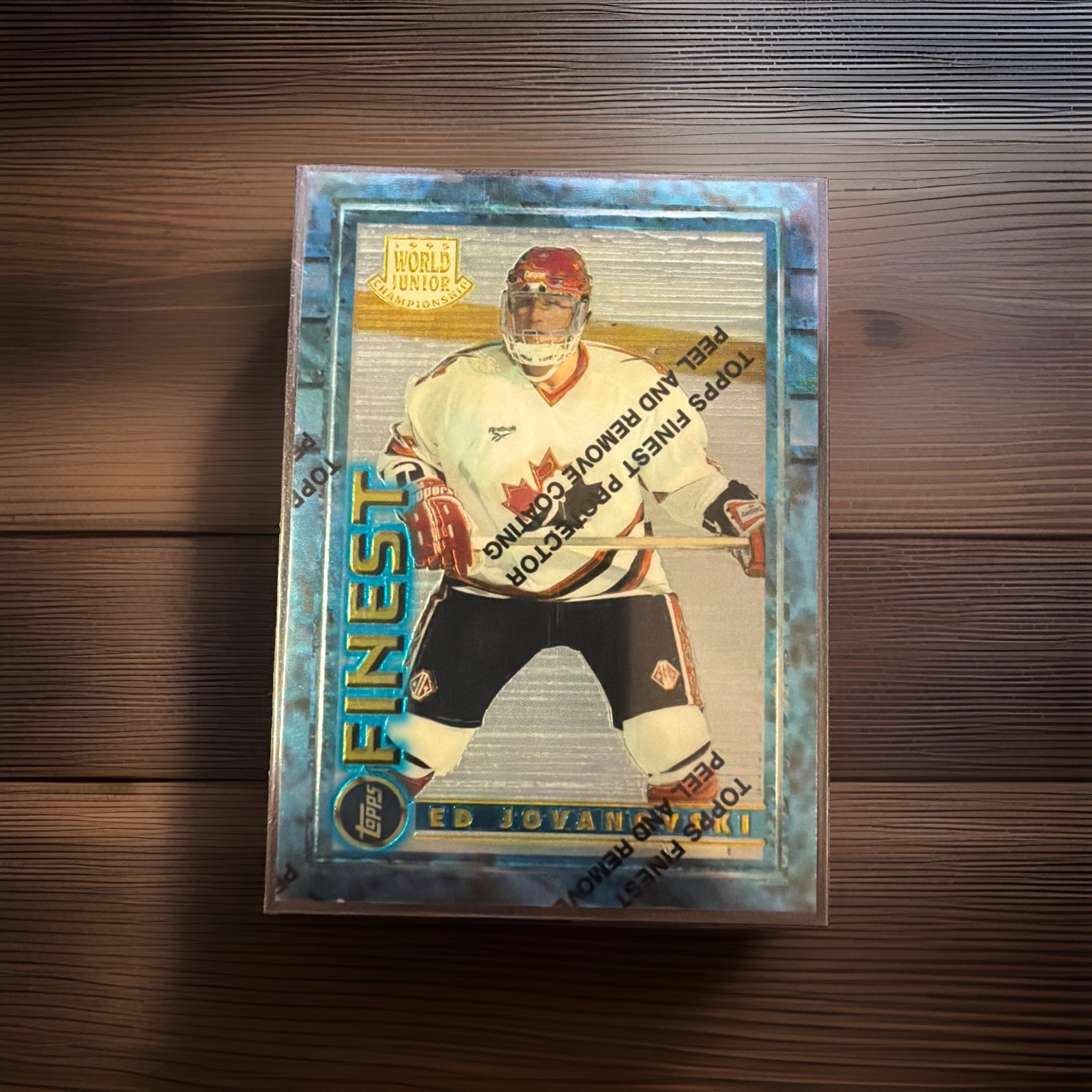 1995 World Juniors Ed Jovanovski Topps Finest Rookie #149 Florida Panthers NHL