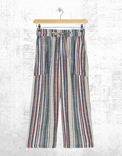 Womens JD Williams Printed Linen Mix Wide Leg Culotte Multi A Bit Defect