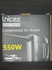 Compressed Air Cleaner 550W Electric Duster 2-Speed with 8 Attachments