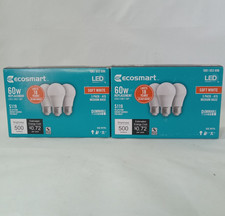 6 Ecosmart 60-Watt Equivalent A15 Soft White Dimmable LED Light Bulbs