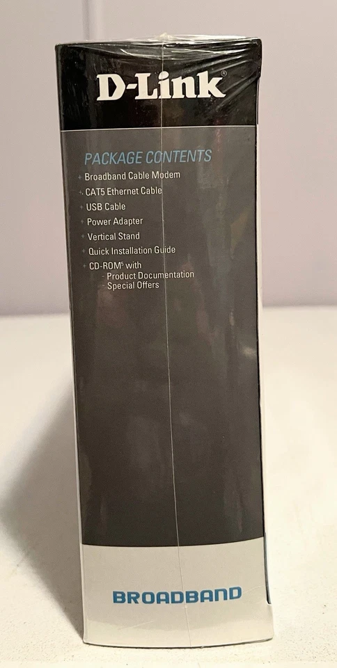 NEW D-Link DCM-202 Broadband Cable Modem Internet Windows Sealed Box With Cables - Image 2 of 4