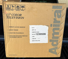 Admiral 13" Color TV JSJ12305 BRAND NEW UNOPENED Great for Retro Gaming