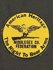 NEW JERSEY "AMERICAN HERITAGE THE RIGHT TO BEAR ARMS” Patch