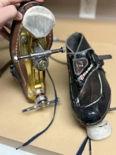 Size 8 1/2 Riedell 911 Boot With Pilot Falcon Plates, Bionic Toe Stops