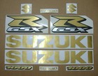 Decals for Suzuki GSXR 1000 brushed gold stickers set graphics gsx-r inox golden