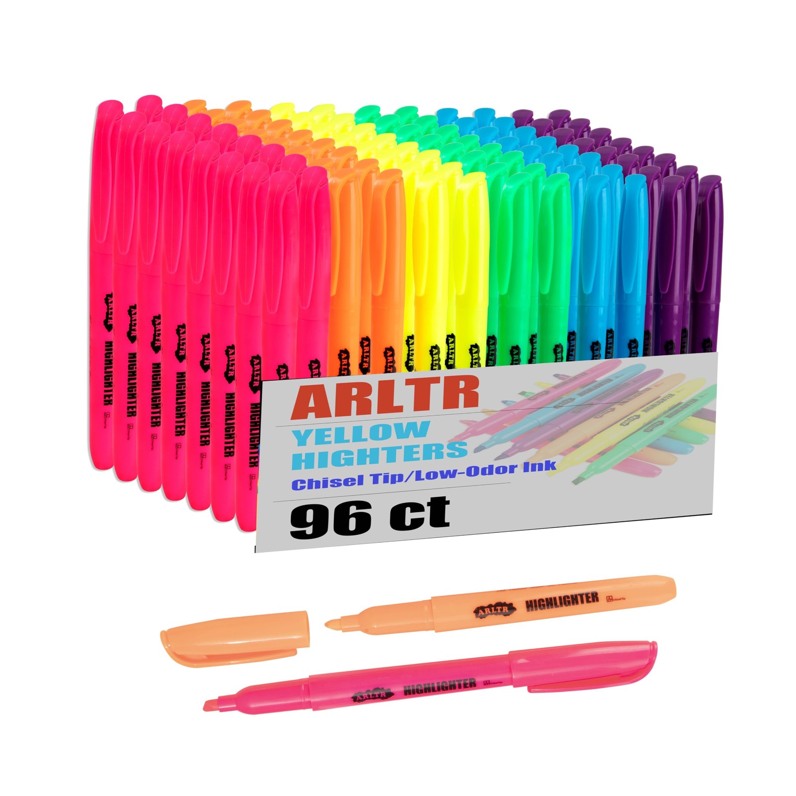 S Chisel Tip Assorted Colors Bright Fluorescent Marker Bulk