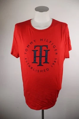 TOMMY HILFIGER T-Shirt Homme Taille XL Man Casual Vintage Manche Courte Coton - Photo 1/4