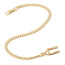 Bruislard Pocket Watch Chain, Gold Watch-Chain Vintage Alloy Chain