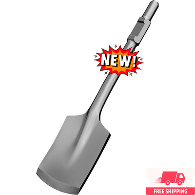 Broca de pala para arcilla, 4-1/2'' x 17'', de acero resistente, para martillos pe