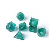 Easy Rolle Gemstone Poly Poly Set - Mint Cats Eye w/Silver Signature Fon New