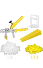 Tile Leveling System with Tile Plier-300-Piece Tile Spacers Clips and 100-Piece