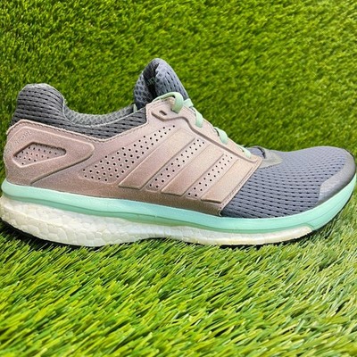 Adidas Supernova Glide Boost 7 Womens Size 9.5 Blue Gray Running Shoes Sneakers