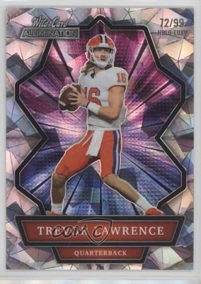 2021 Alumination Holo-Lux Silver Crystals 72/99 Trevor Lawrence Rookie RC 3a2