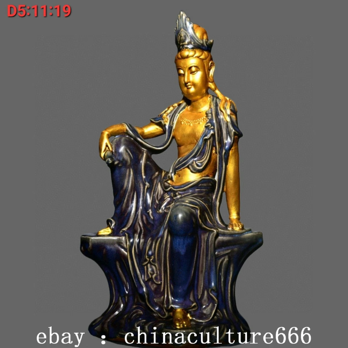 陶瓷古董中国Kwan-殷雕像、雕像| eBay