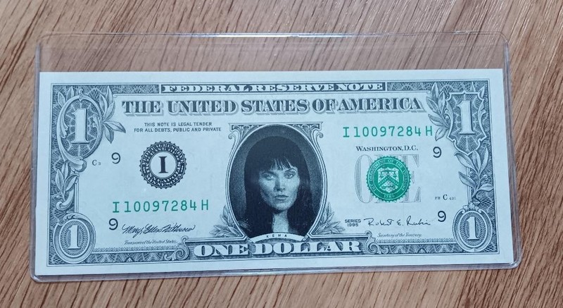 XENA WARRIOR PRINCESS $1 ONE DOLLAR BILL RARE 1995
