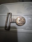 Civil War Confederate States Sword Belt Tongue Virginia Style RARE LARGE DOT