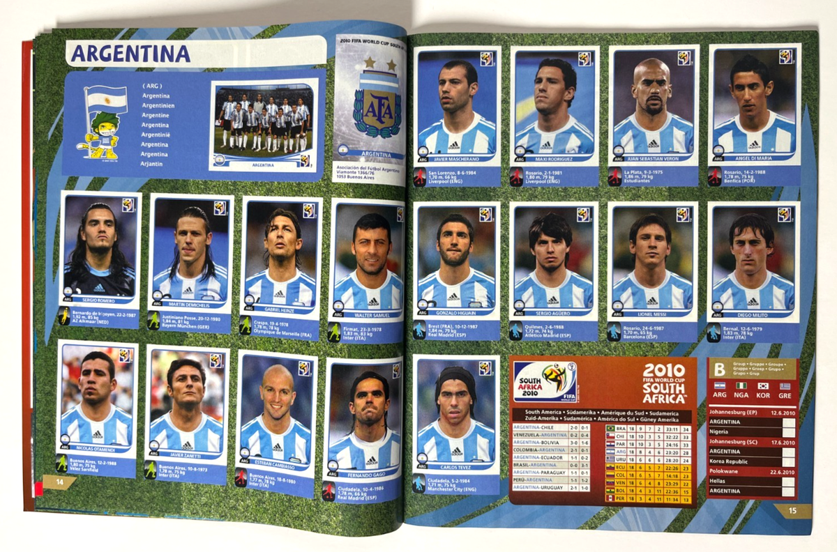ALBUM FIFA World Cup SOUTH AFRICA 2010 PANINI Complete Magazine