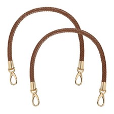 2 Pcs Braided Purse Strap, 21.6 Inch for Handbag Tote Making  Brown 