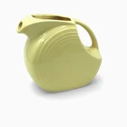 Fiesta Ware Yellow Large Disc Pitcher Fiestaware Homer Laughlin 7.25” Vintage