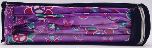 Girls Twin Sheet Set Pink Purple Hearts Love Peace Teen 3pc New Soft Easy Care - Picture 5 of 6
