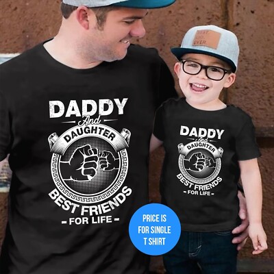 T-SHIRT (1118) Papa und Tochter Beste Freundin fürs Leben Vatertag Geschenk Tshirt