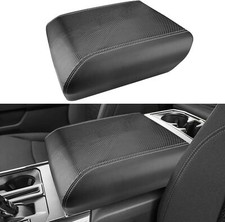 21-24 Ford F150 Center Console Armrest Cover Black Leather Carbon Interior