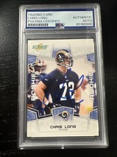2008 Score Chris Long Auto Autograph Signed Rookie Card Rare PSA RC