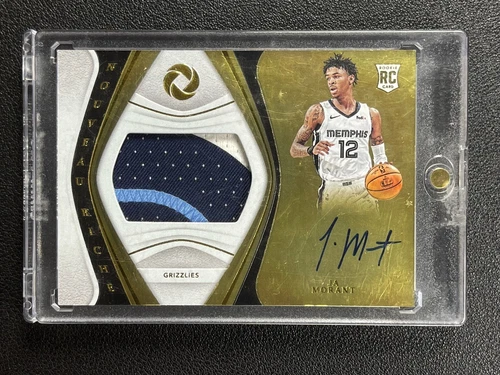 JA MORANT 2019-20 PANINI OPULENCE NOUVEAU RICHE ROOKIE PATCH AUTO GOLD 11/25 RC